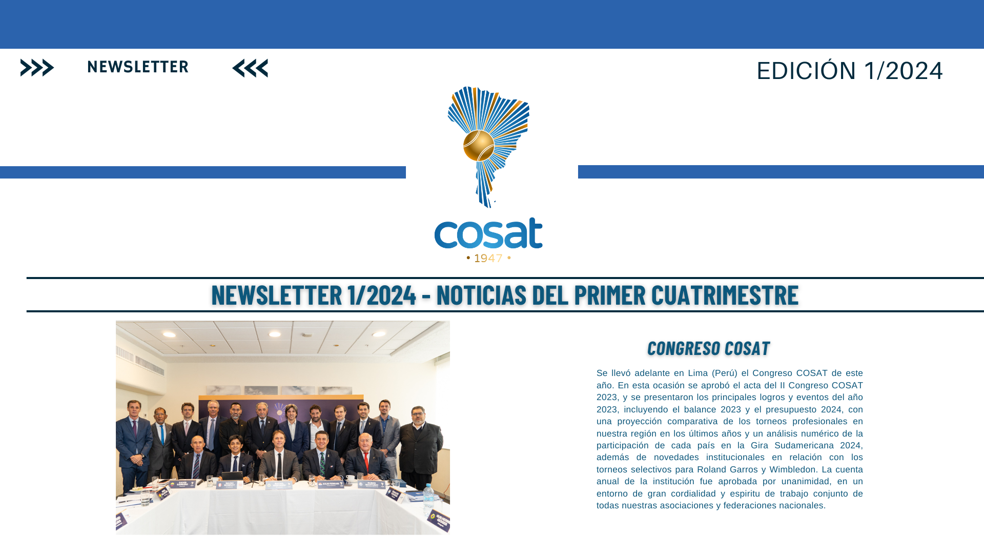 Descubran el nuevo Newsletter de COSAT