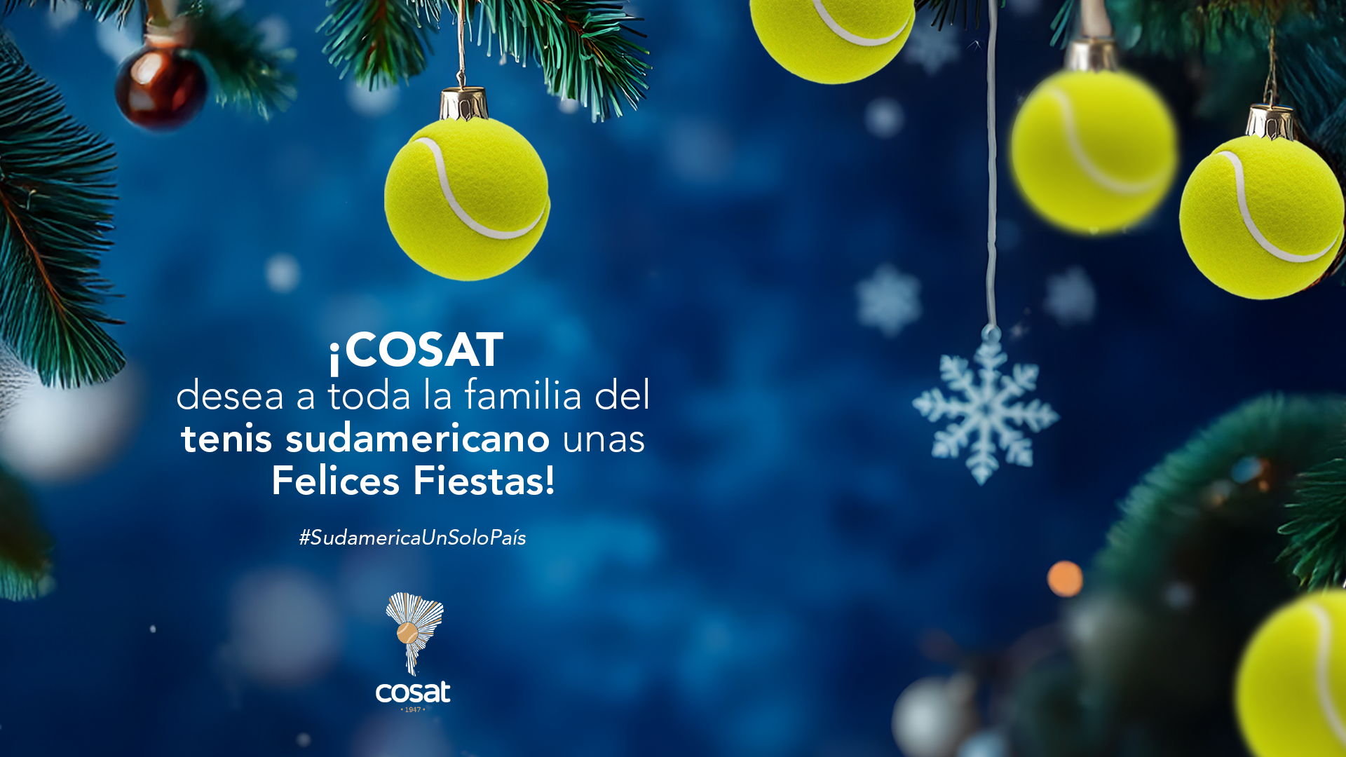 COSAT les desea Felices Fiestas y un gran año 2026